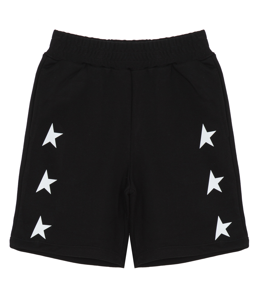 GOLDEN GOOSE  - BLACK STAR COLLECTION BERMUDA SHORTS