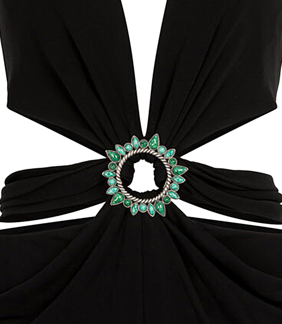 EMBELLISHED CUT-OUT MINI DRESS
