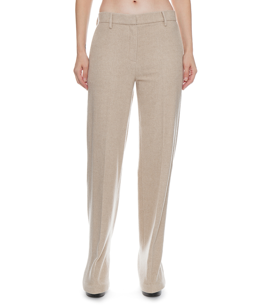 CASHMERE WIDE-LEG TROUSERS