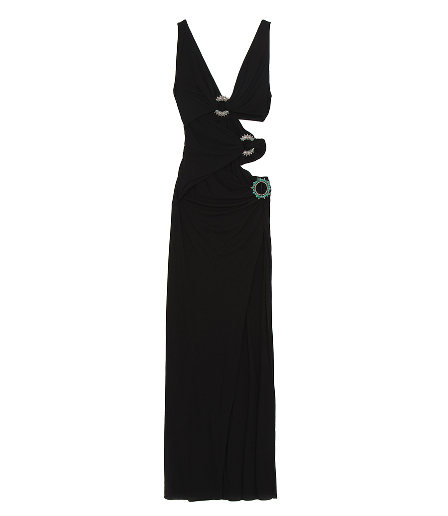 ROBERTO CAVALLI - FRINGED MAXI DRESS