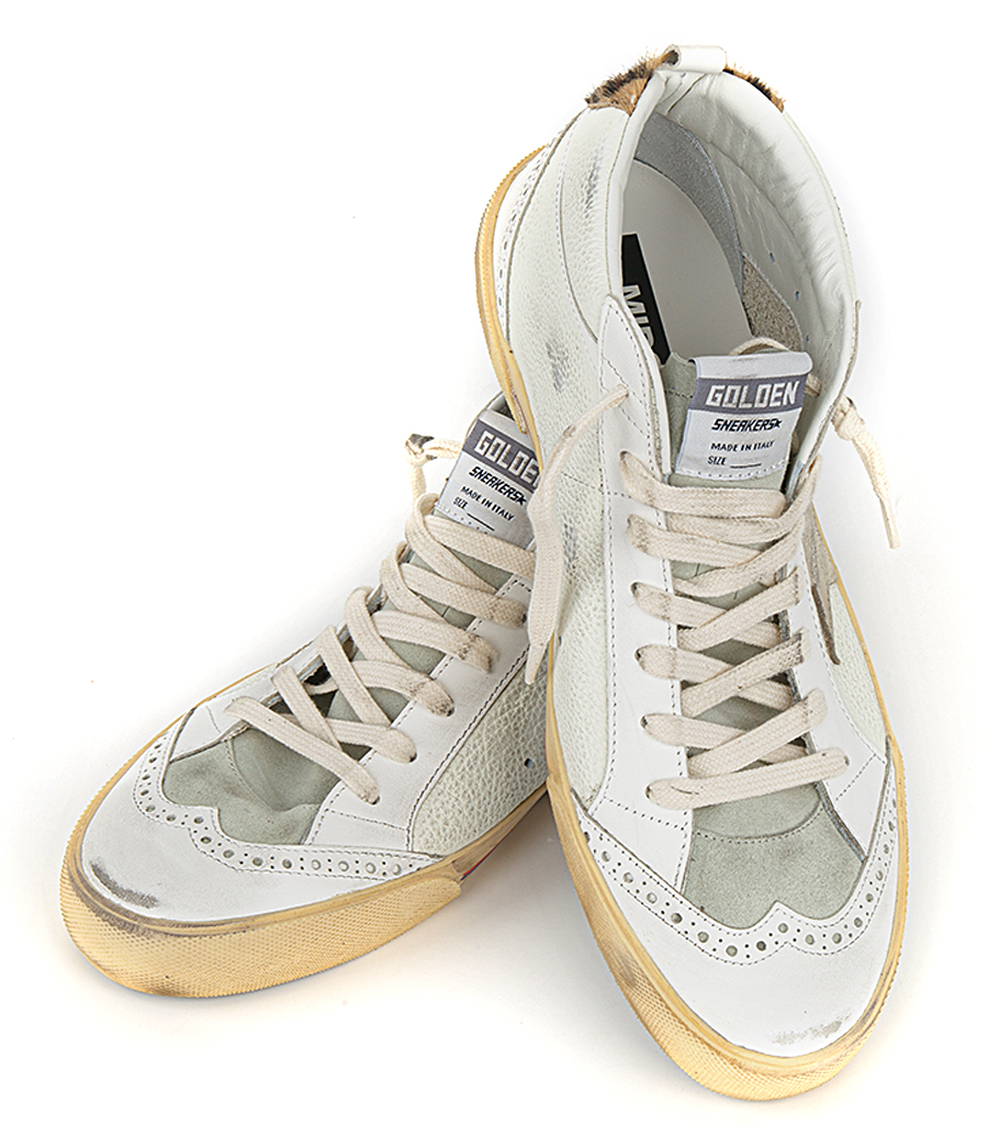 DRUMMED LEATHER UPPER MID STAR
