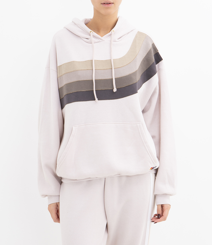 WAVE STRIPE 4 PULLOVER HOODIE