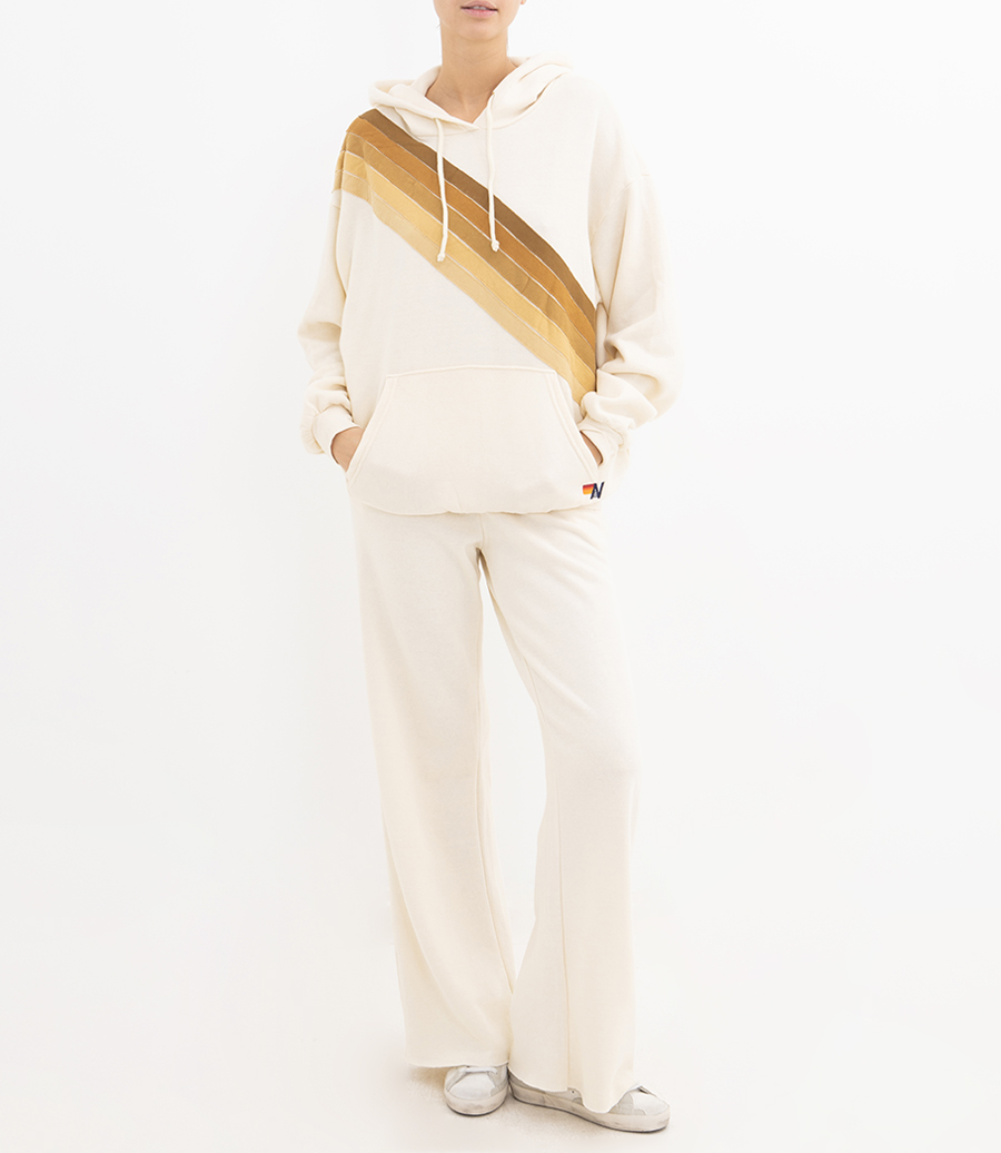 CROSS STRIPE PULLOVER HOODIE