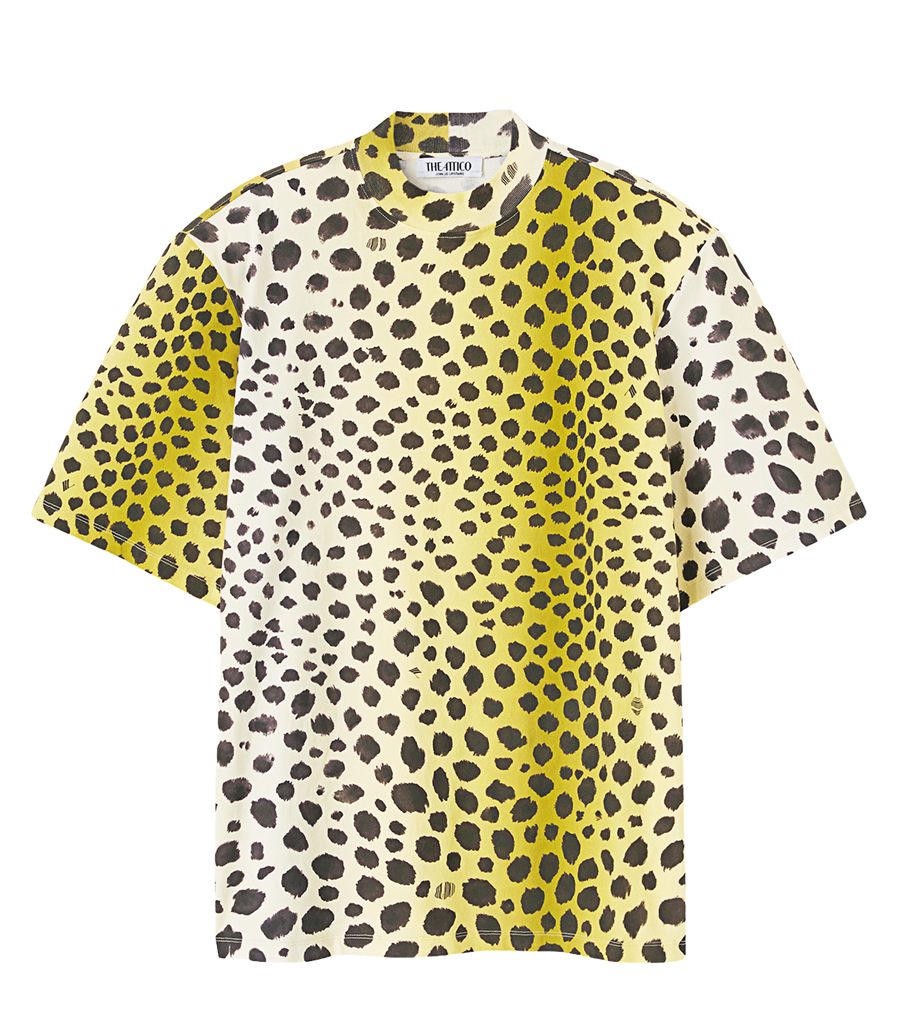 THE ATTICO - ''KILIE'' LIGHT YELLOW T-SHIRT