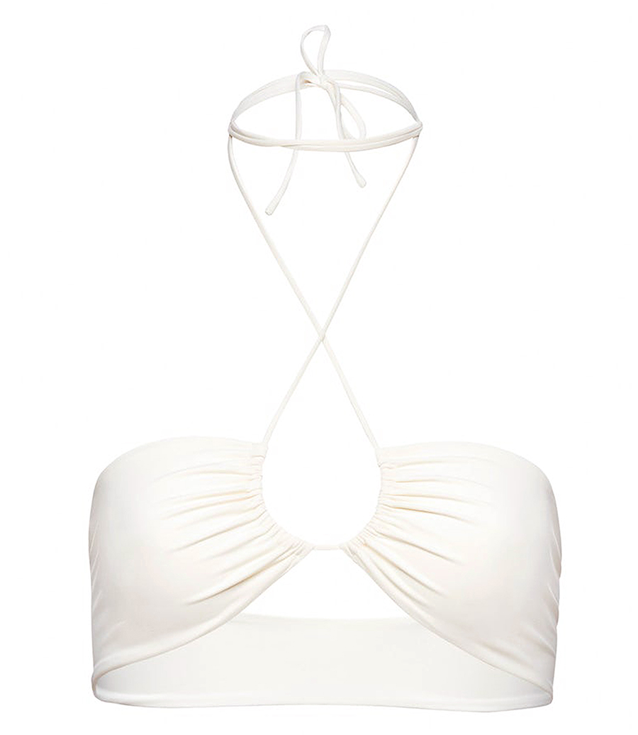 MAGDA BUTRYM - CRISS CROSS BANDEAU SWIM TOP