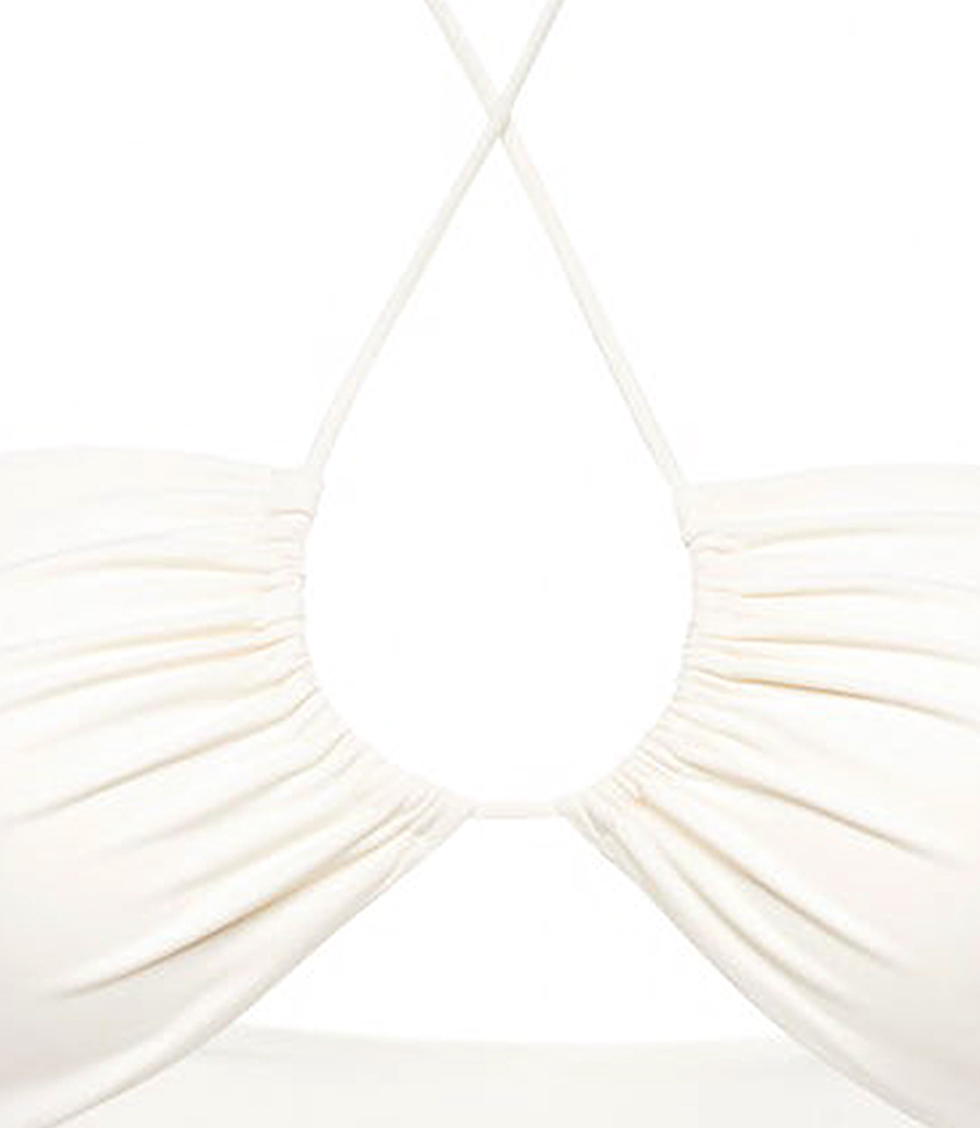 CRISS CROSS BANDEAU SWIM TOP