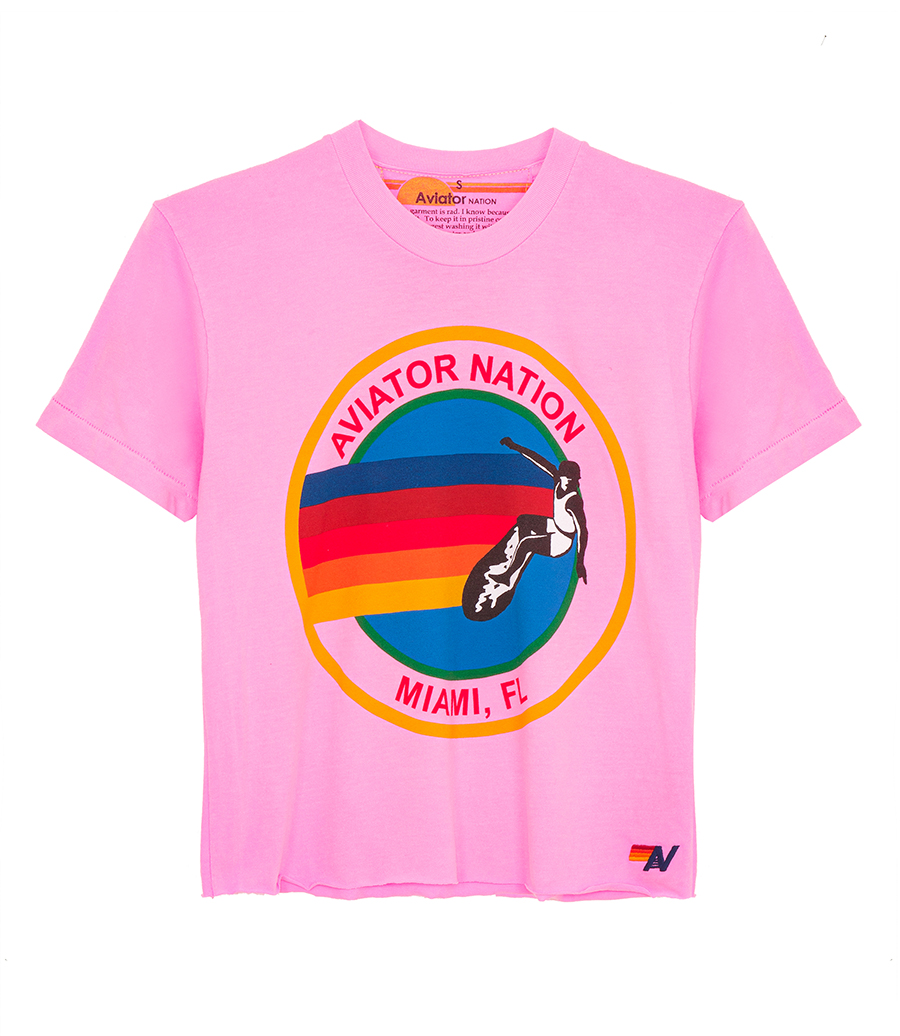 AVIATOR NATION - SIGNATURE MIAMI BOYFRIEND TEE