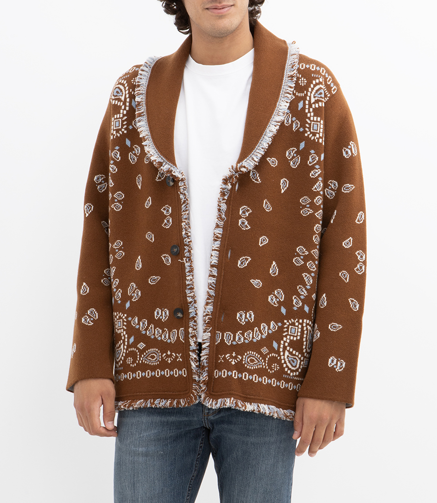 BANDANA JACQUARD CARDIGAN