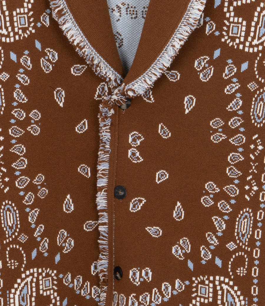 BANDANA JACQUARD CARDIGAN