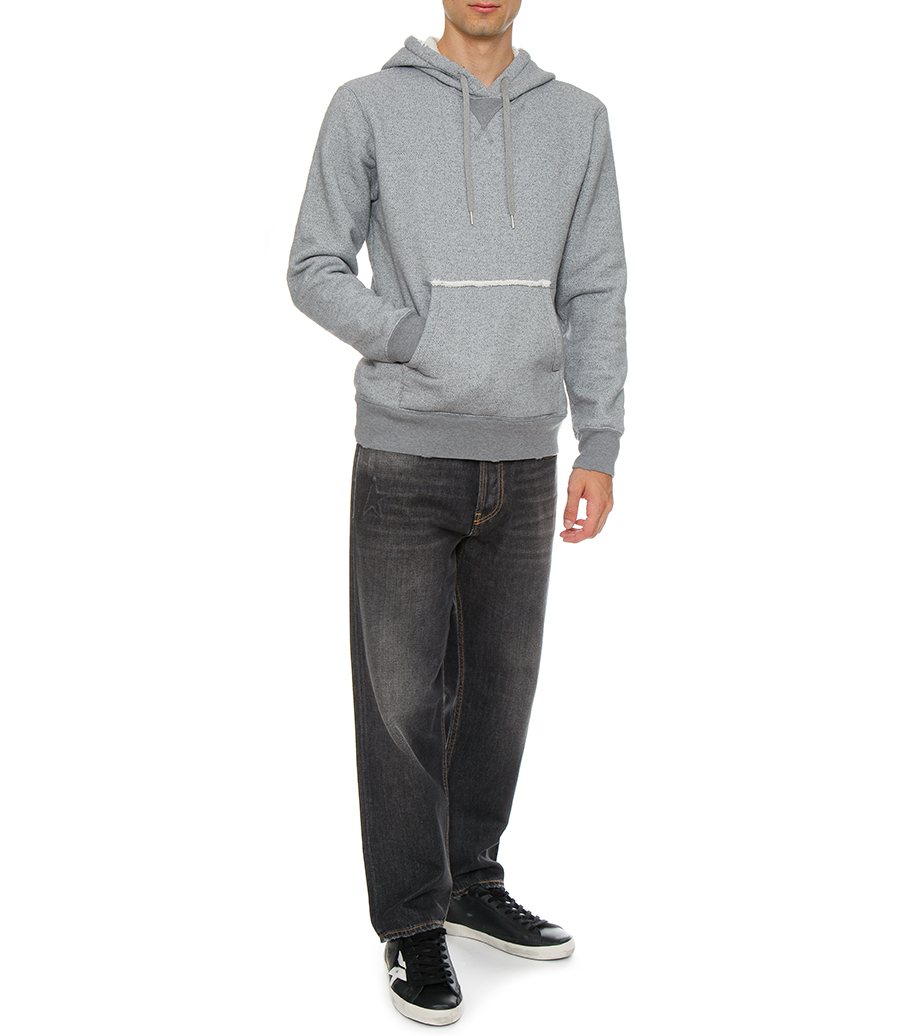 JOURNEY COLLECTION - GRAY MELANGE COTTON HOODIE