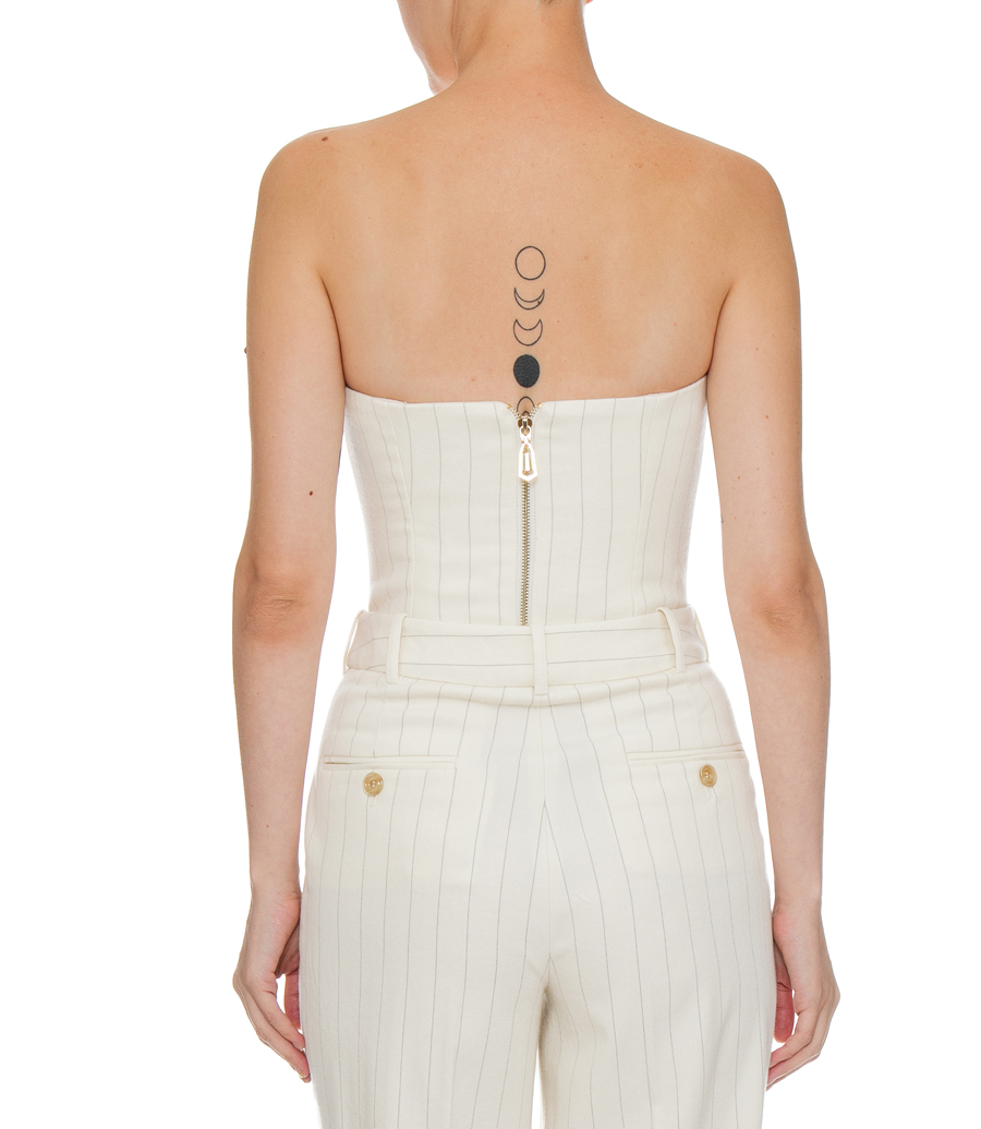 LUMINOSITY PINSTRIPE BUSTIER | Soho Soho Eshop
