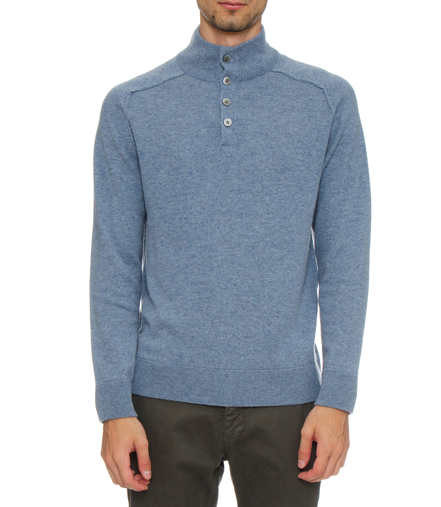 WOOL AND CASHMERE HIGH-NECK SWEATER