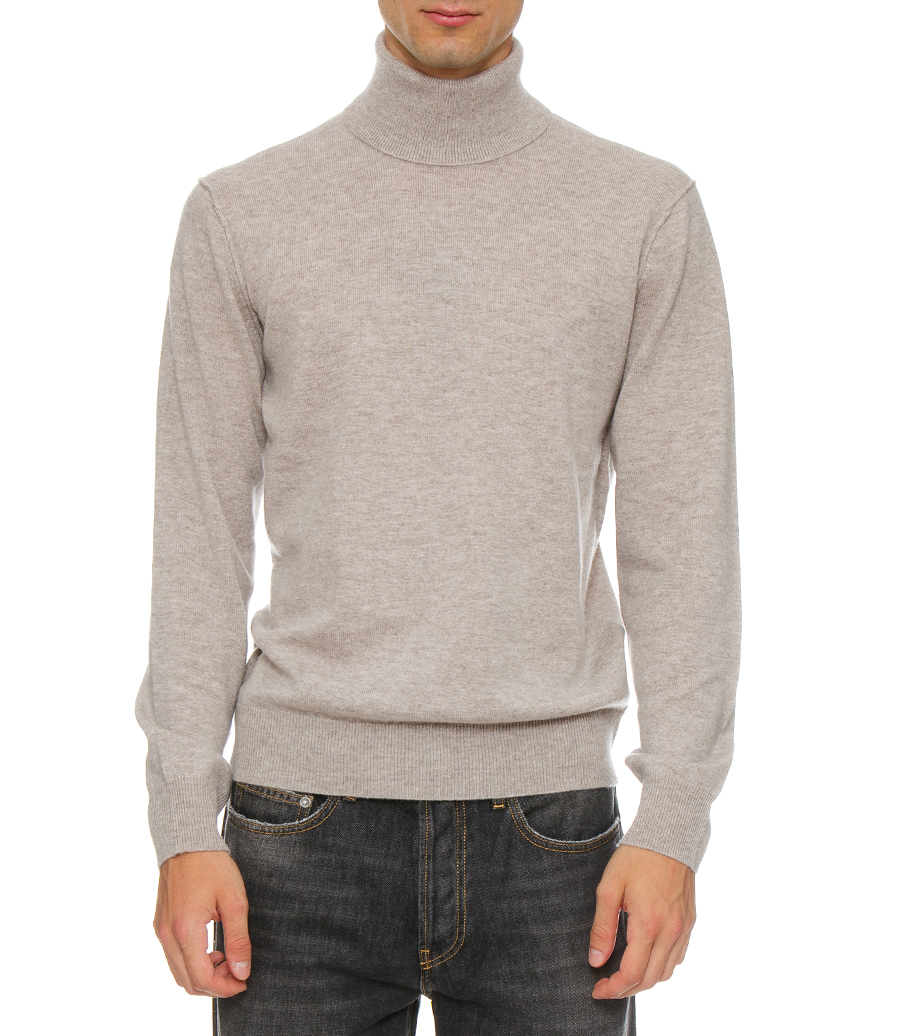 WOOL AND CASHMERE ROLL NECK