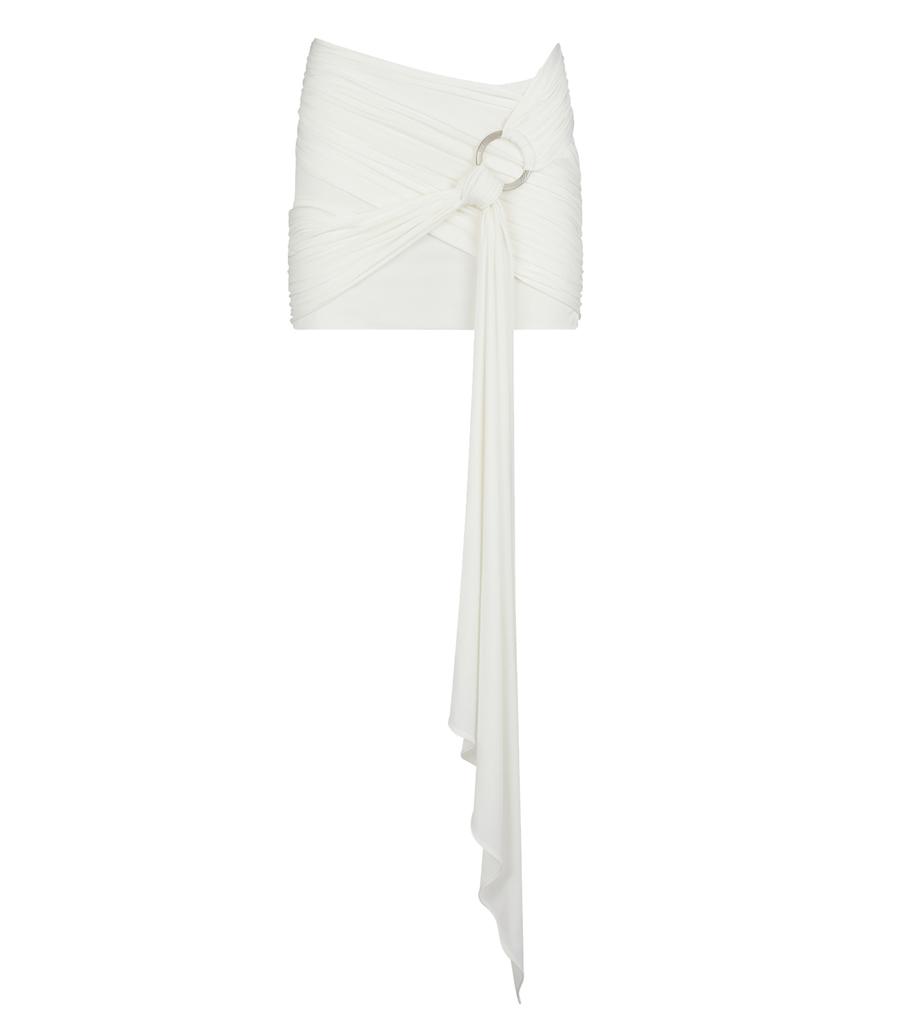 THE ATTICO - ''FRAN'' WHITE MINI SKIRT