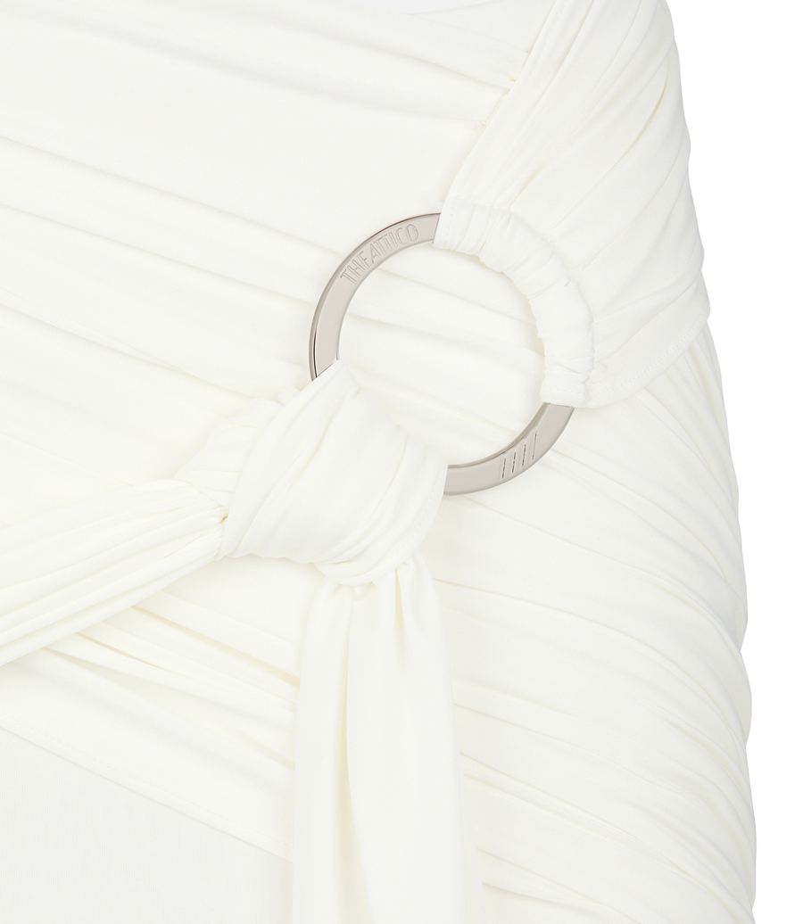 ''FRAN'' WHITE MINI SKIRT