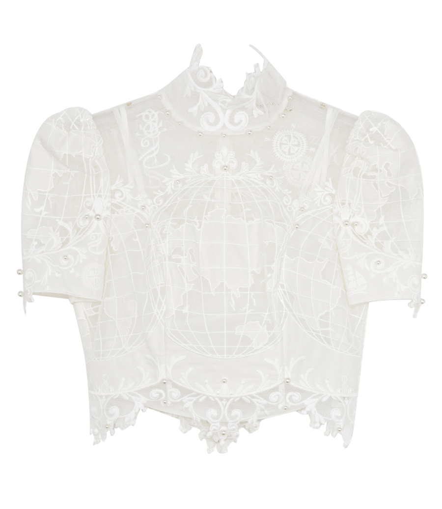 ZIMMERMANN - HIGH TIDE EMBROIDERED BODICE