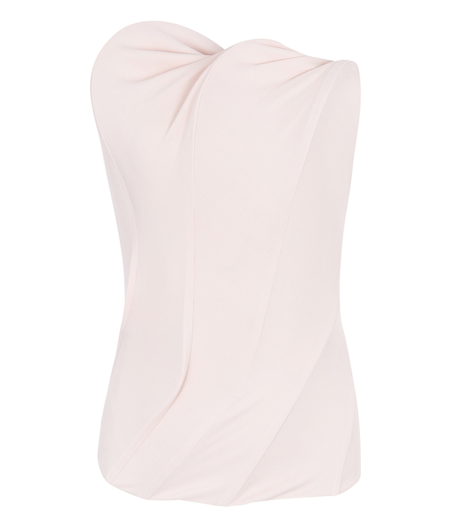 VICTORIA BECKHAM - STRAPLESS WAVE DETAIL TOP