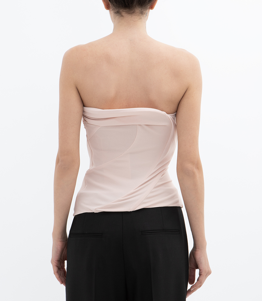 STRAPLESS WAVE DETAIL TOP