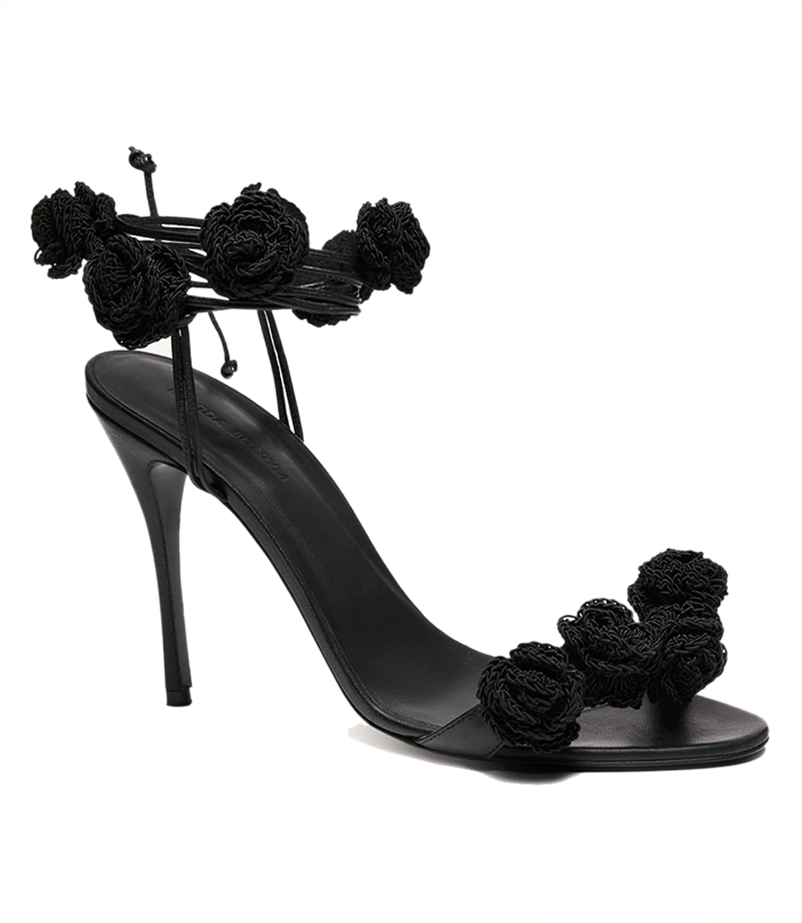 MINI ROSE CROCHET FLOWER SANDALS