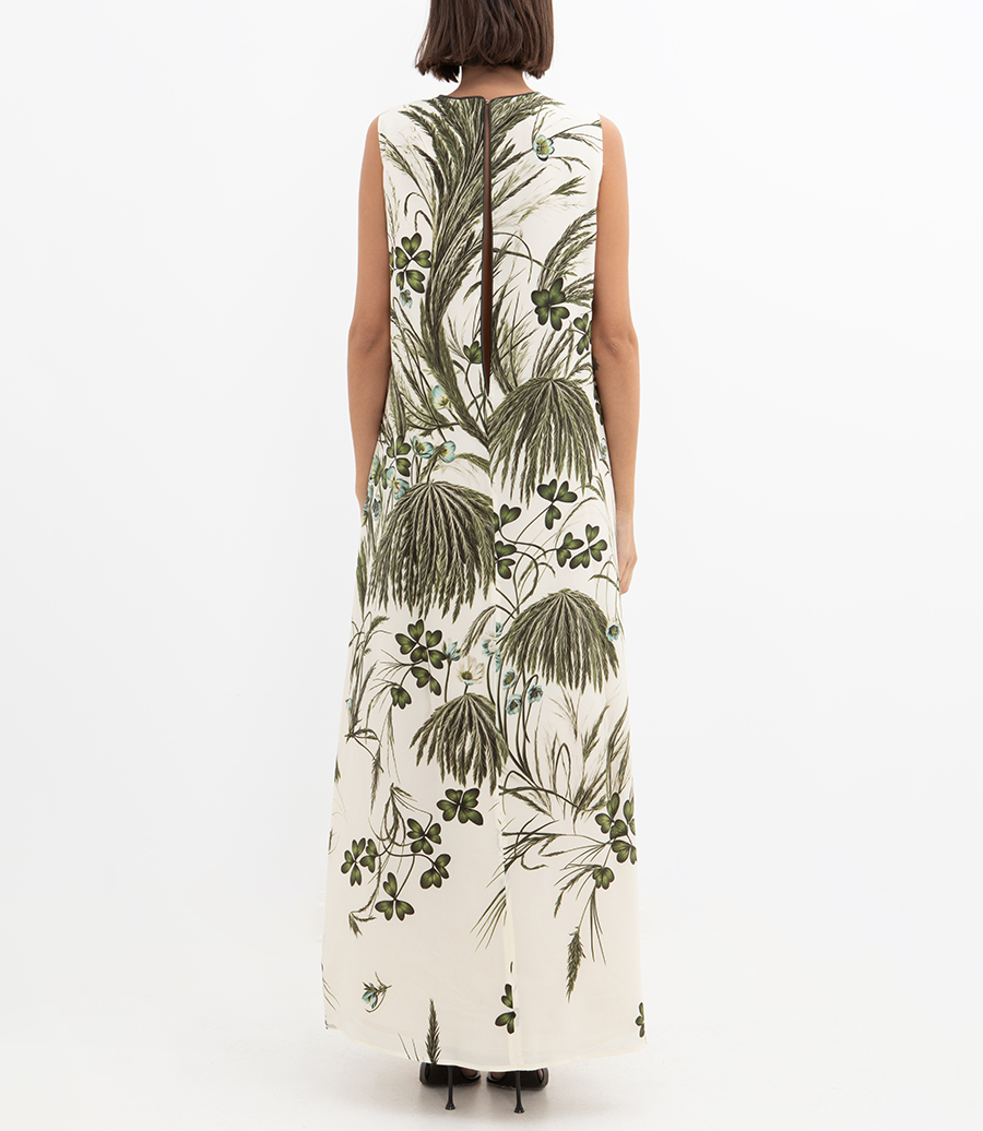 LONG CREW NECK DRESS