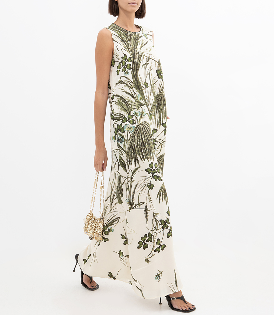 LONG CREW NECK DRESS