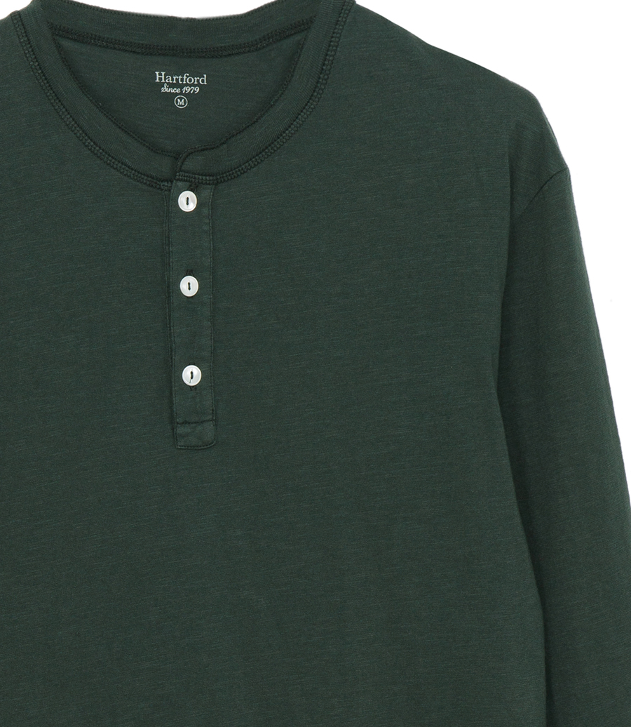 HENLEY T-SHIRT LS