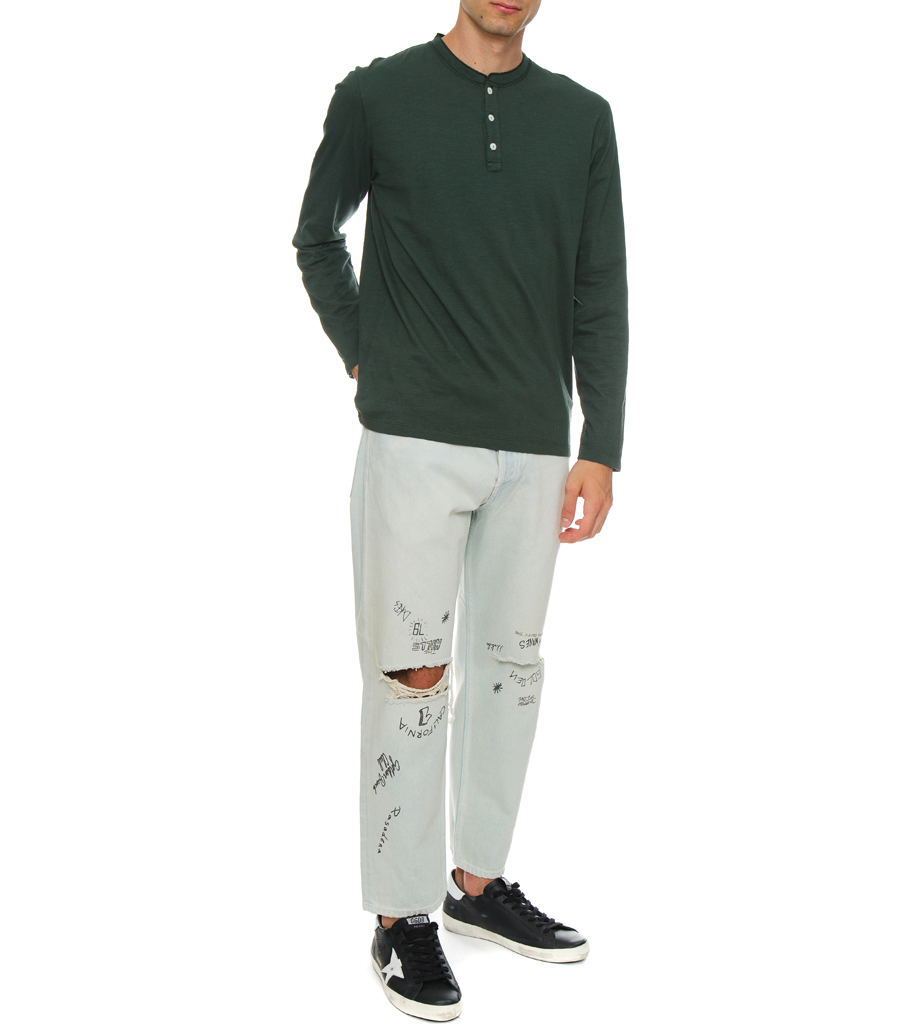 HENLEY T-SHIRT LS
