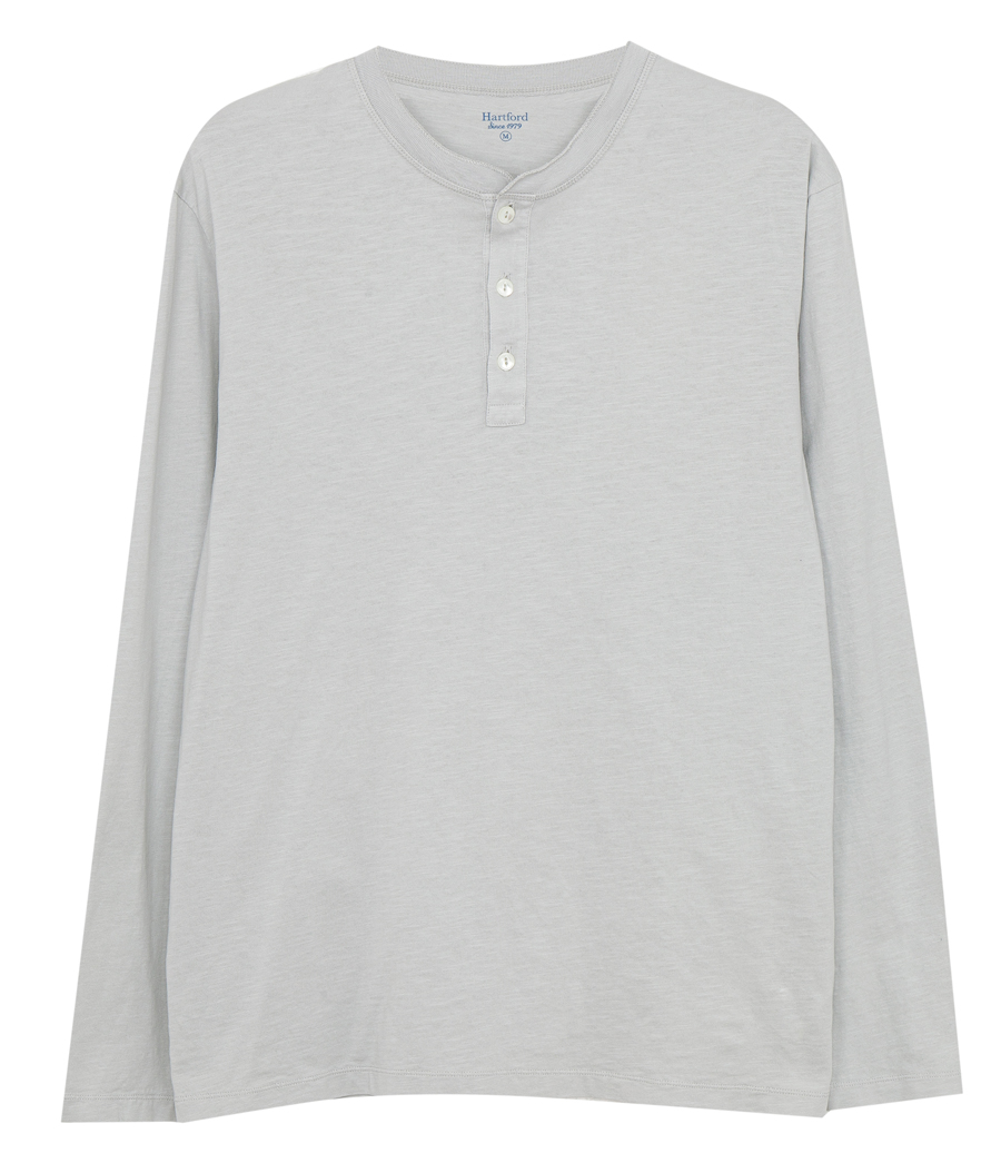 HARTFORD - HENLEY T-SHIRT LS