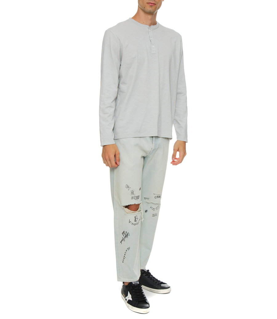 HENLEY T-SHIRT LS