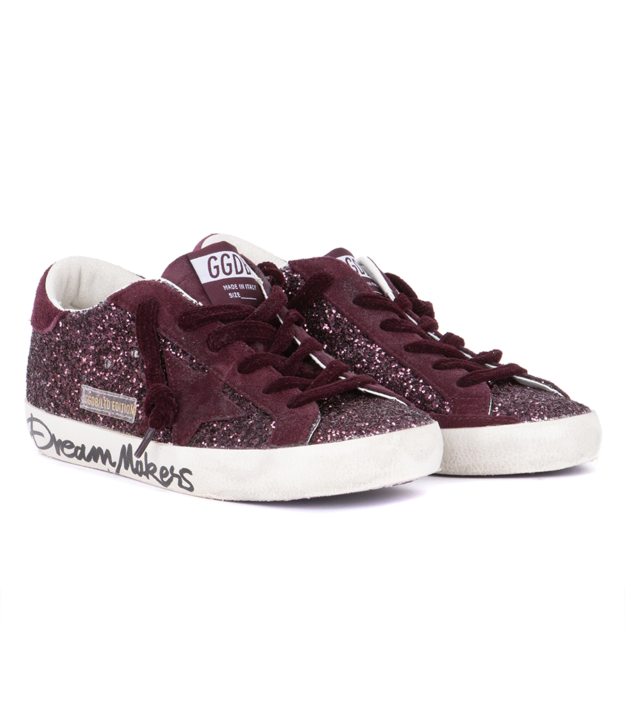 BURGUNDY SUEDE STAR SUPER-STAR