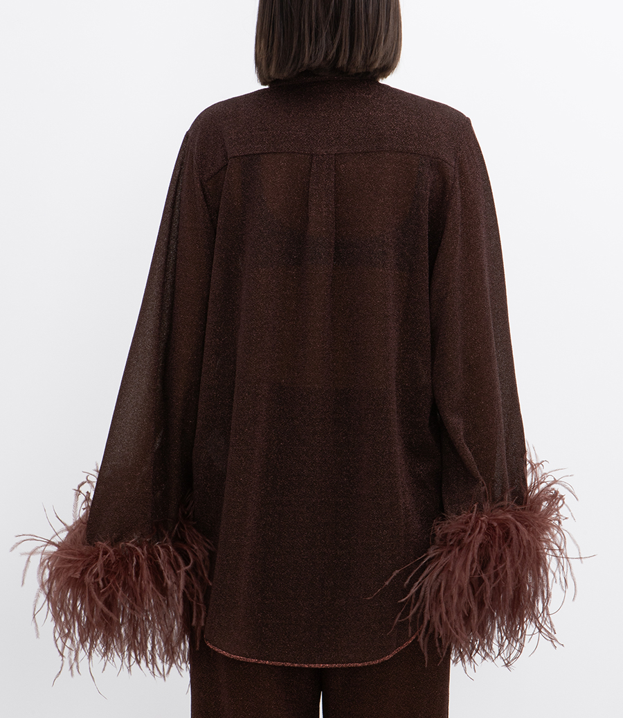 LUMIERE PLUMAGE LONG SHIRT