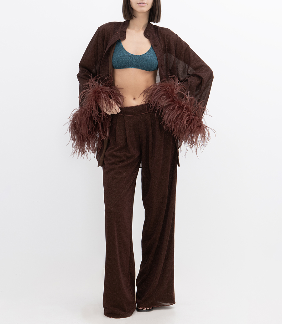 LUMIERE PLUMAGE LONG SHIRT