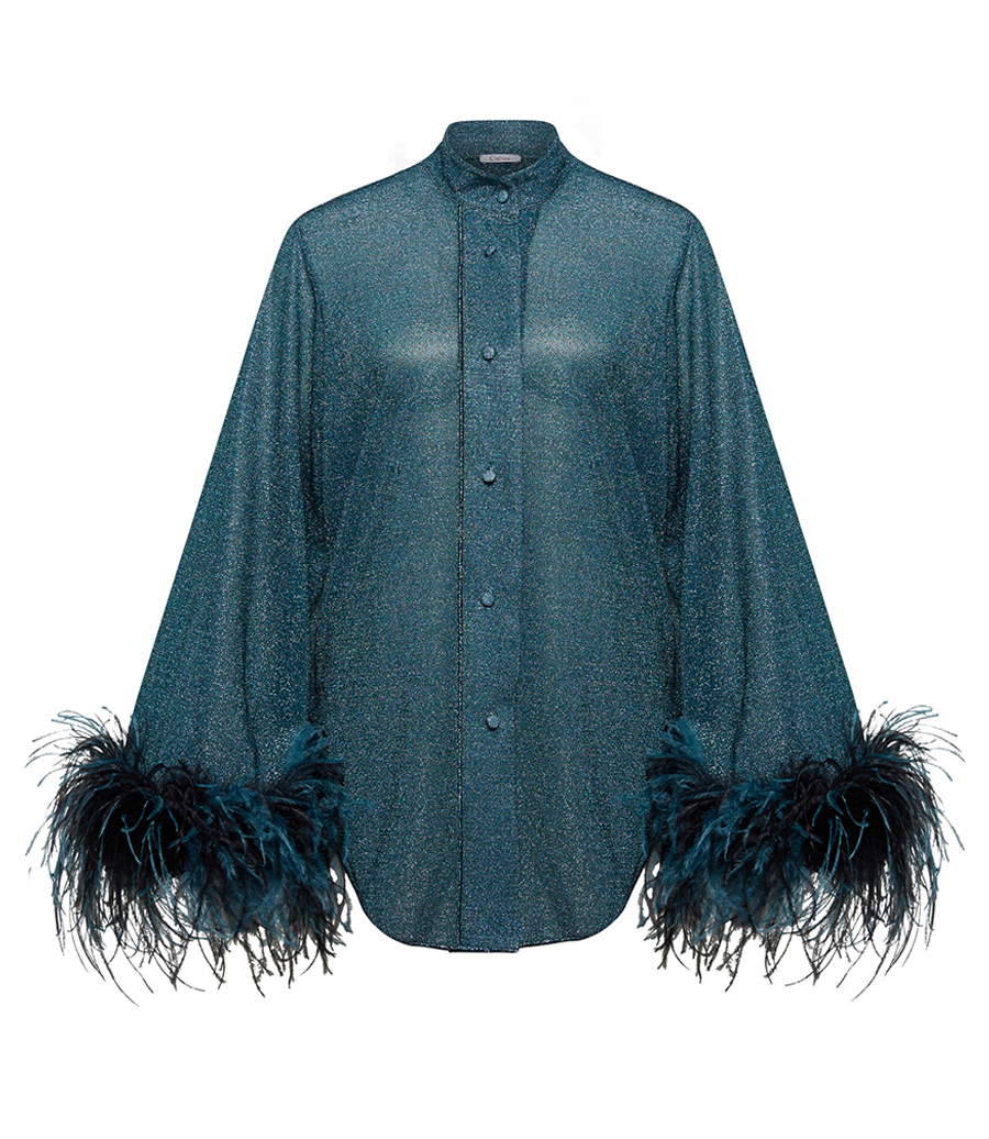 OSEREE - LUMIERE PLUMAGE LONG SHIRT