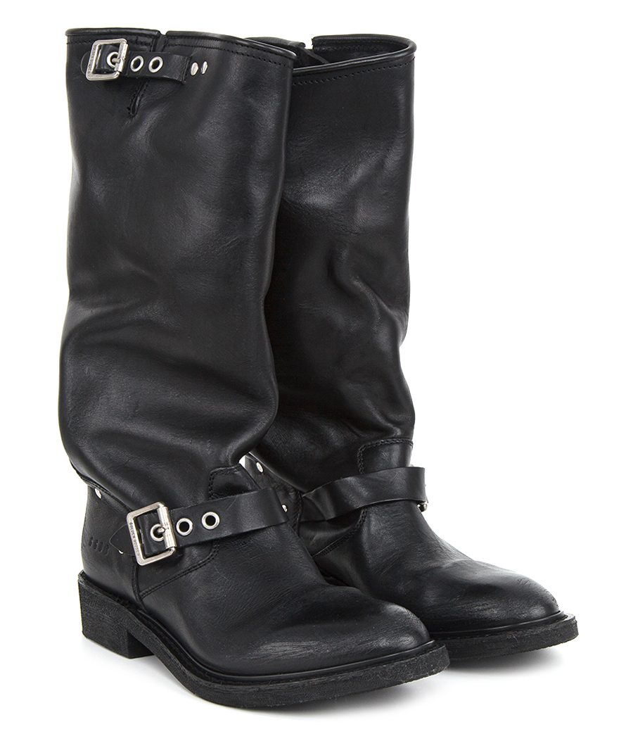 BIKER HIGH LEATHER BOOTS