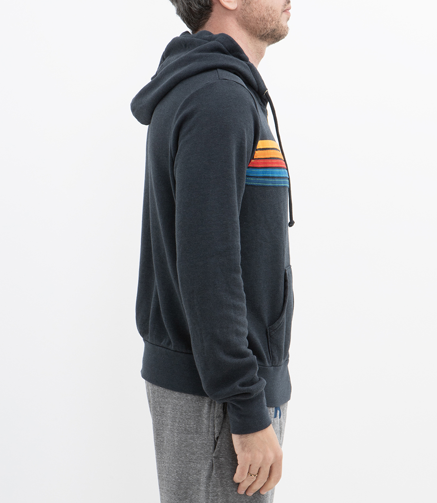 5 STRIPE ZIP HOODIE