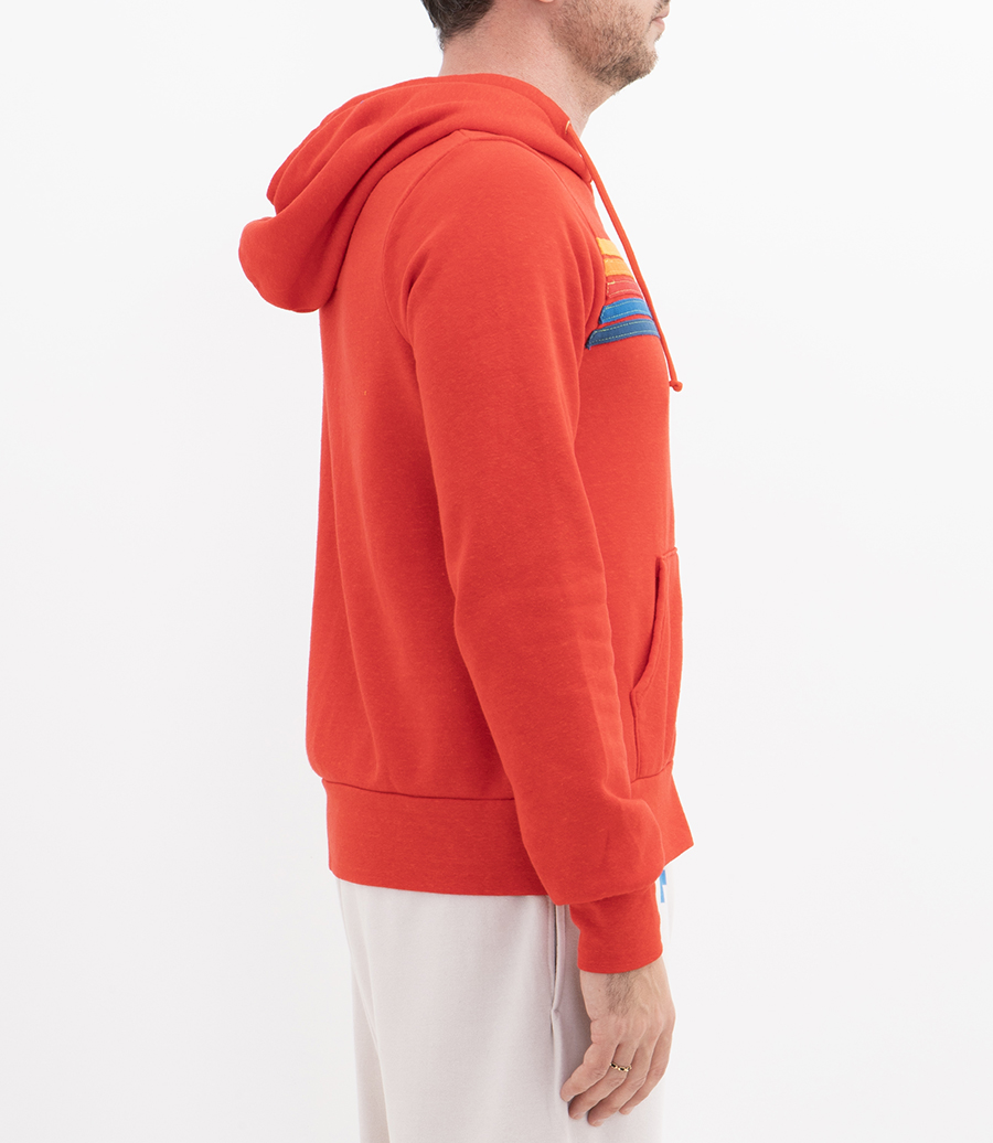 5 STRIPE ZIP HOODIE