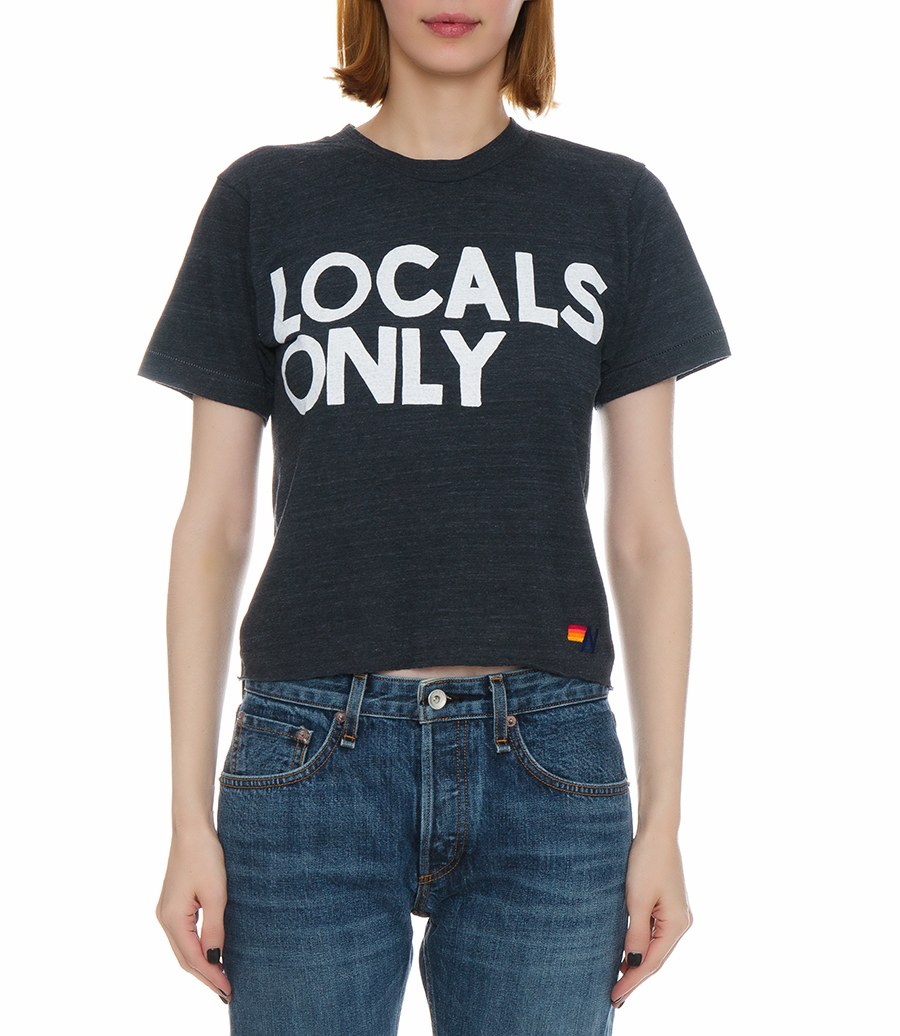 WOMEN'S LOCALS ONLY BOYFRIEND TEE SHIRT
