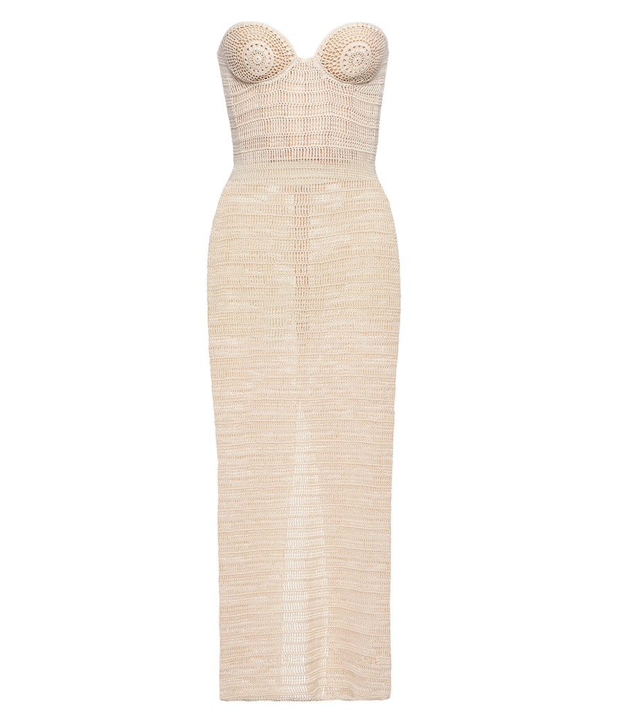 MAGDA BUTRYM - CORSET CROCHET MAXI DRESS