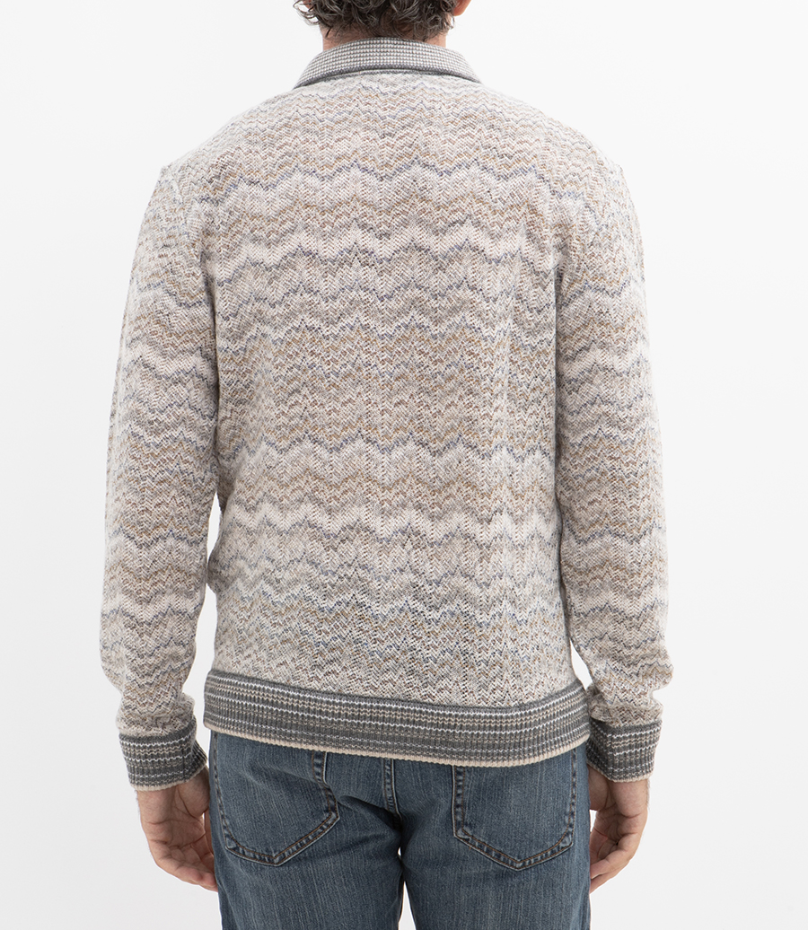 NON TEXTURED CHEVRON LS POLO