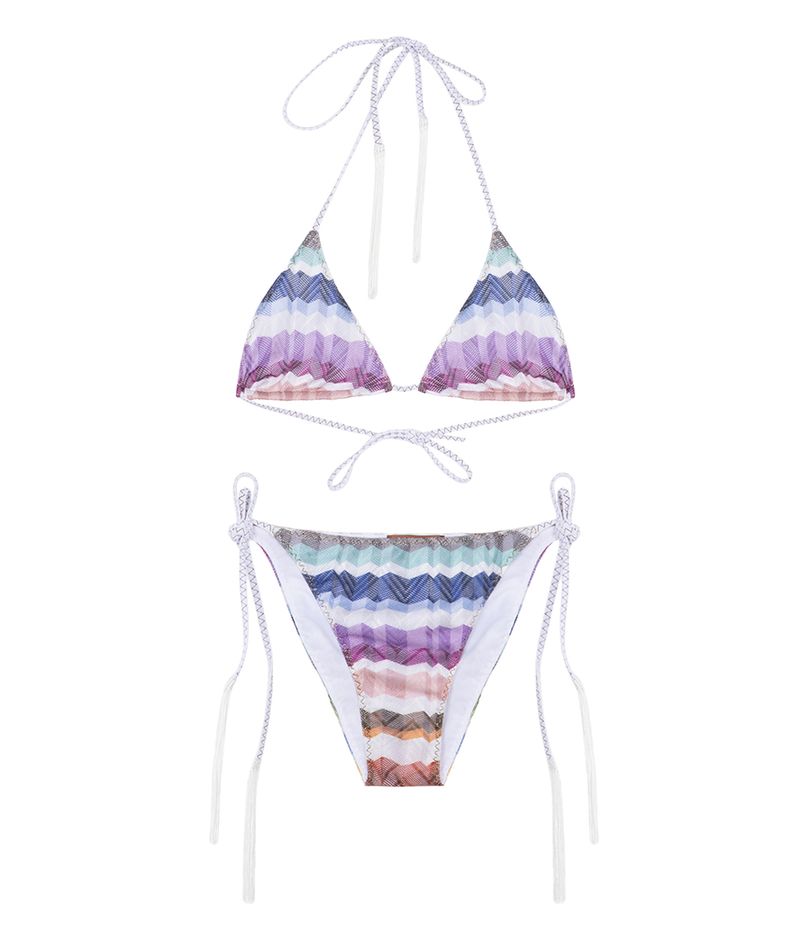 MISSONI - ZIG ZAG TULLE TRIANGLE BIKINI