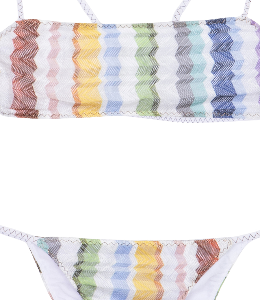 BANDEAU TOP ZIG ZAG TULLE BIKINI