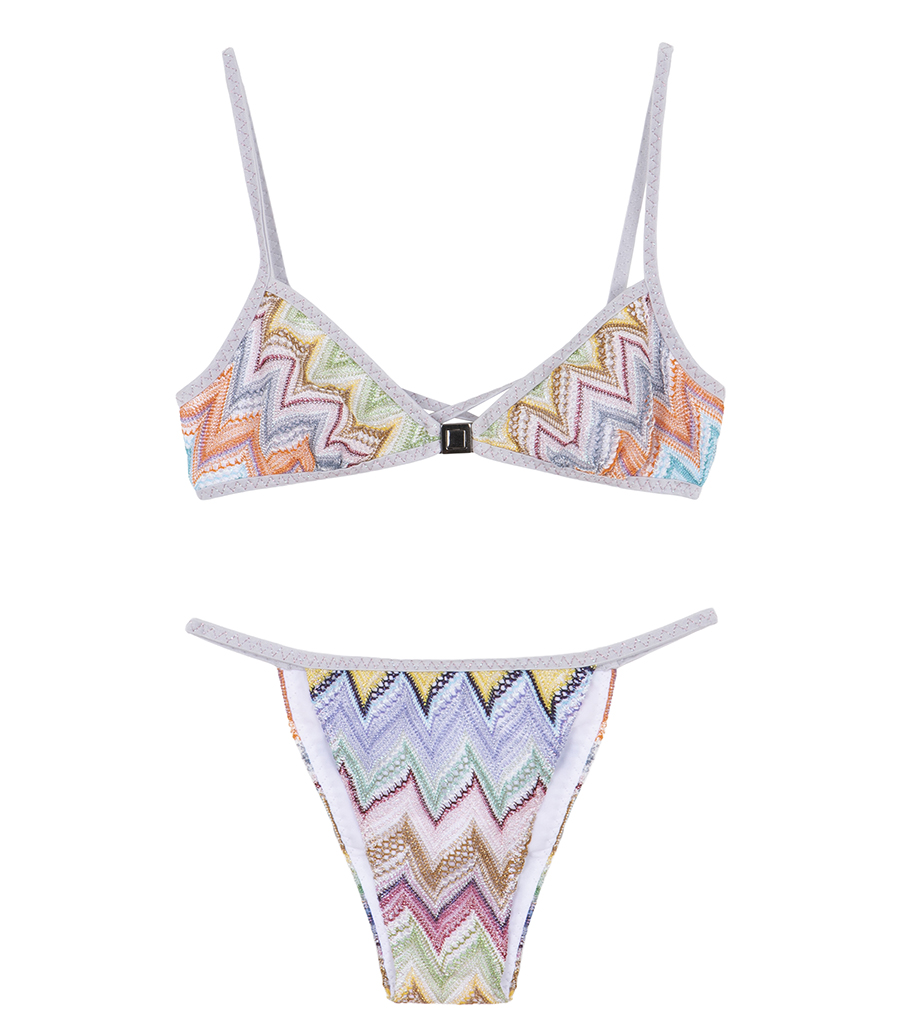 MISSONI - FRONT CLOSURE TOP BIKINI