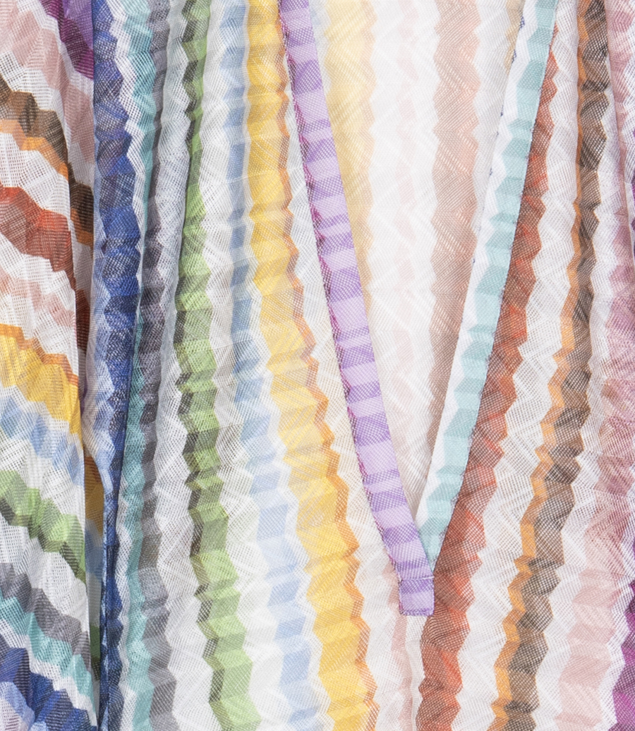 ZIG ZAG MOTIF LONG COVER UP