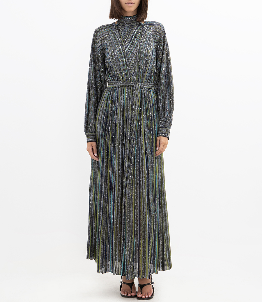 SEQUINED LONG CARDIGAN
