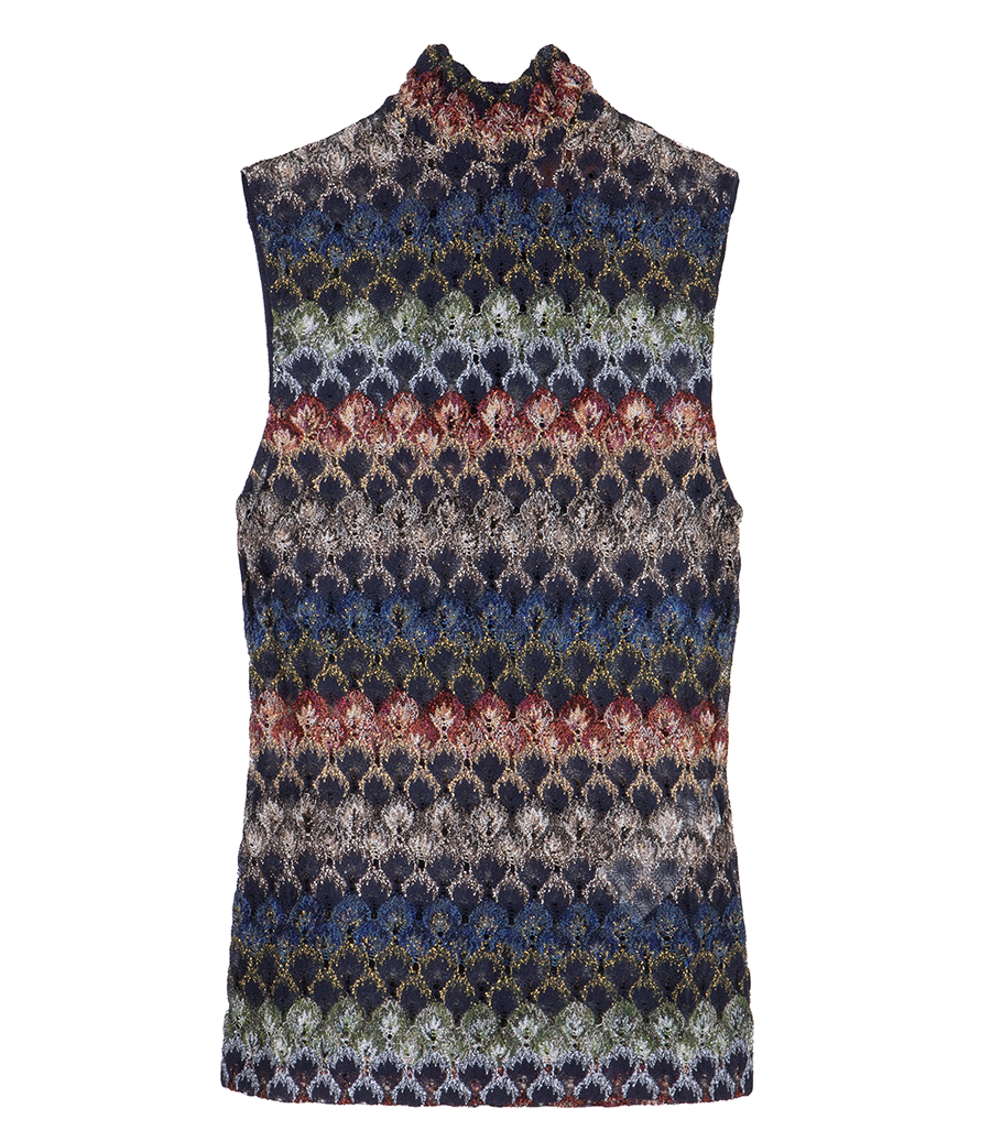 MISSONI - STRIPED LACED TOP