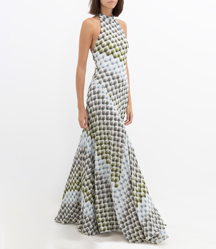 HALTERNECK LONG DRESS