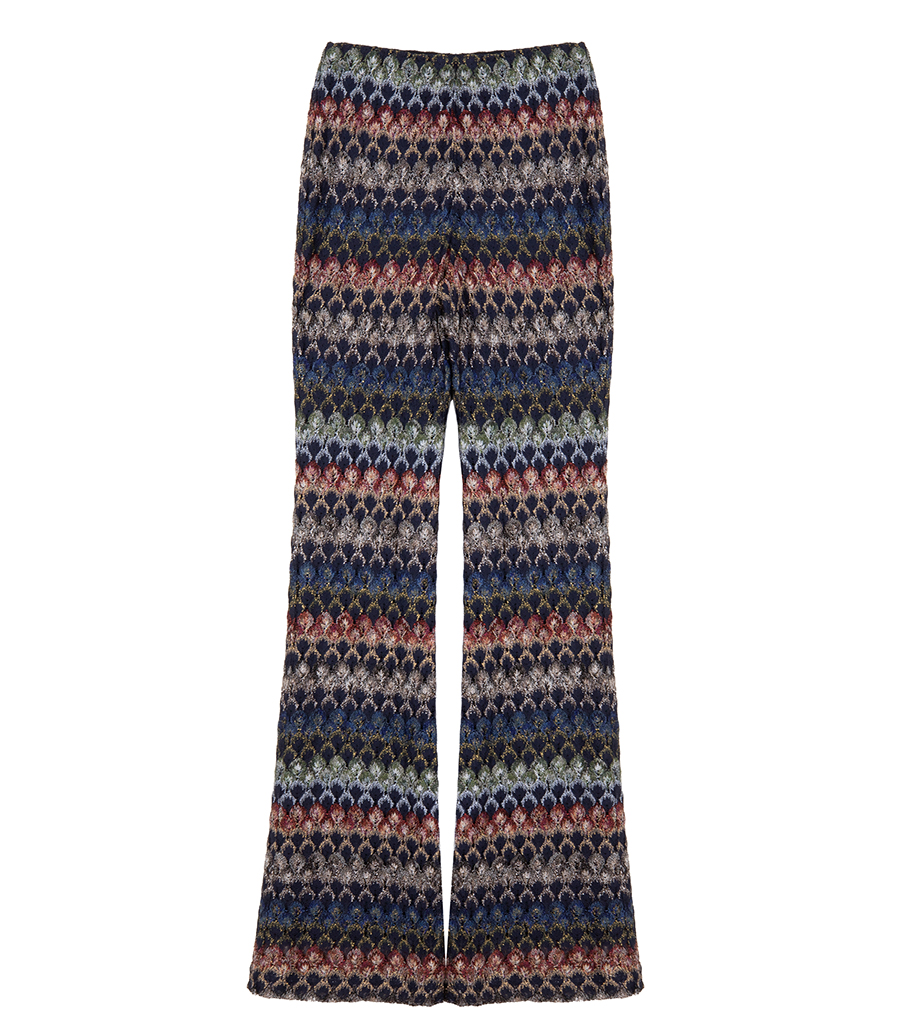 MISSONI - LACED STRIPED TROUSERS