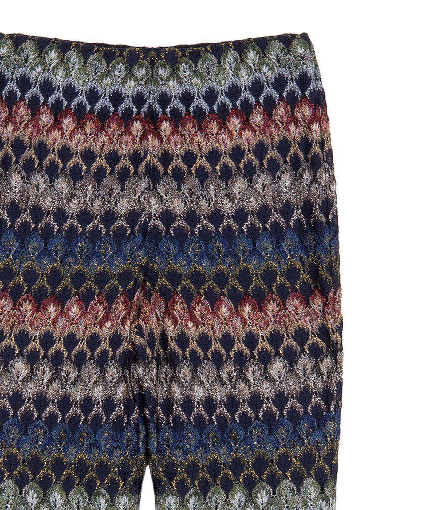 LACED STRIPED TROUSERS