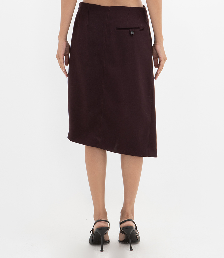 TAILORED WRAP SKIRT