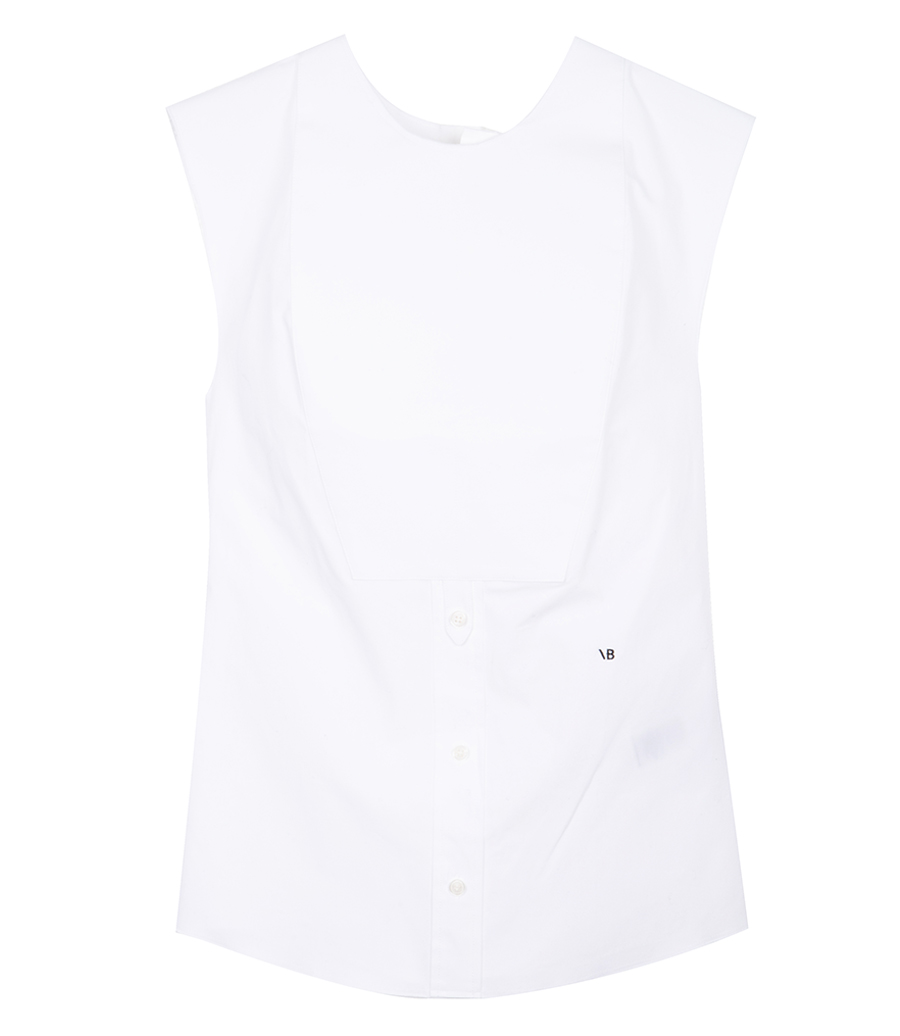 VICTORIA BECKHAM - SLEEVELESS BUTTON DETAIL TOP